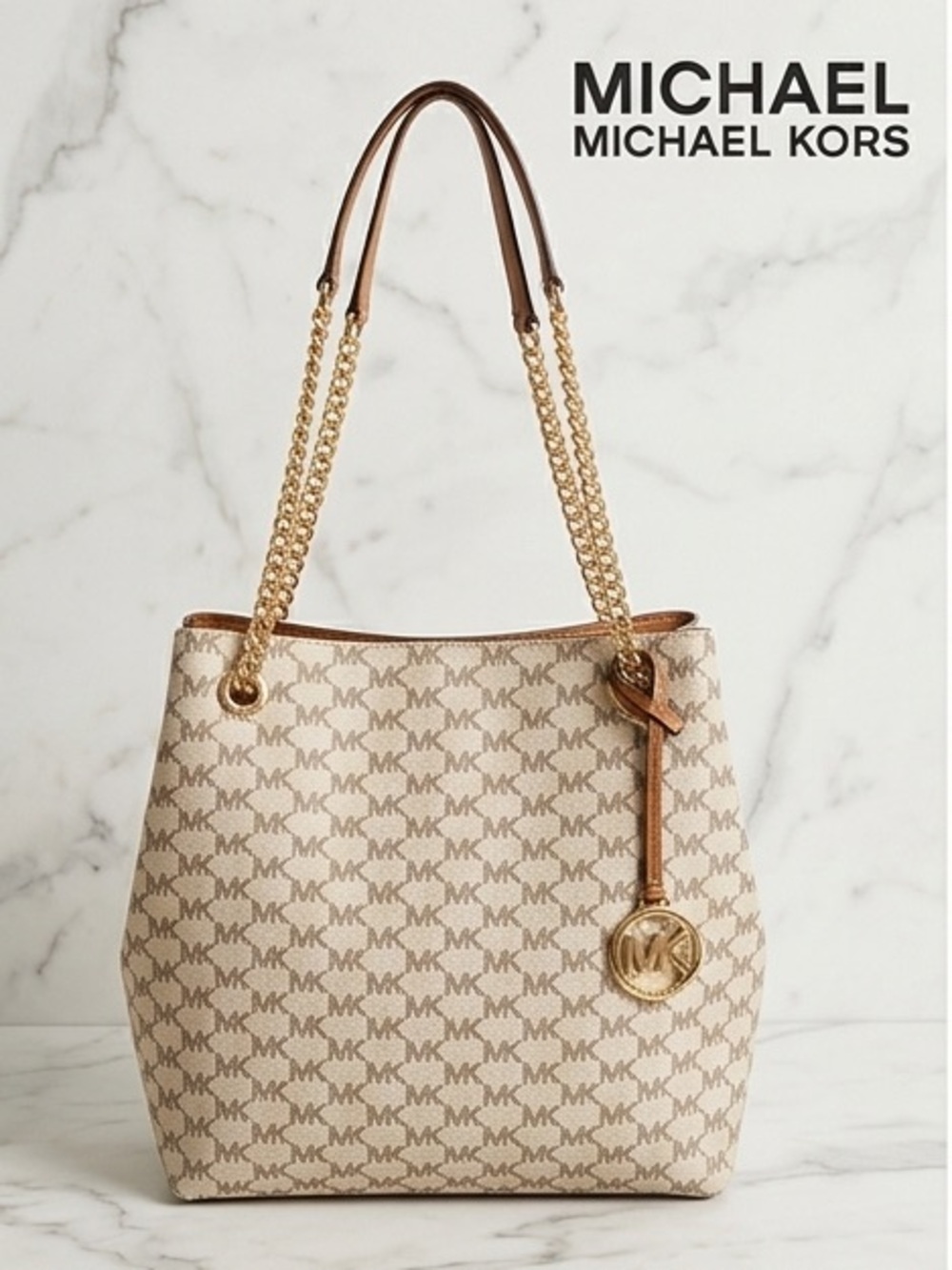 New Michael Kors Shoulder Bag Jet Set Leather Tote